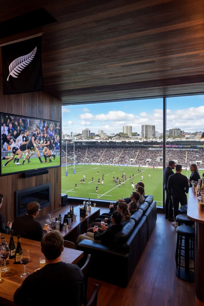 VicSports team at a live sporting event
